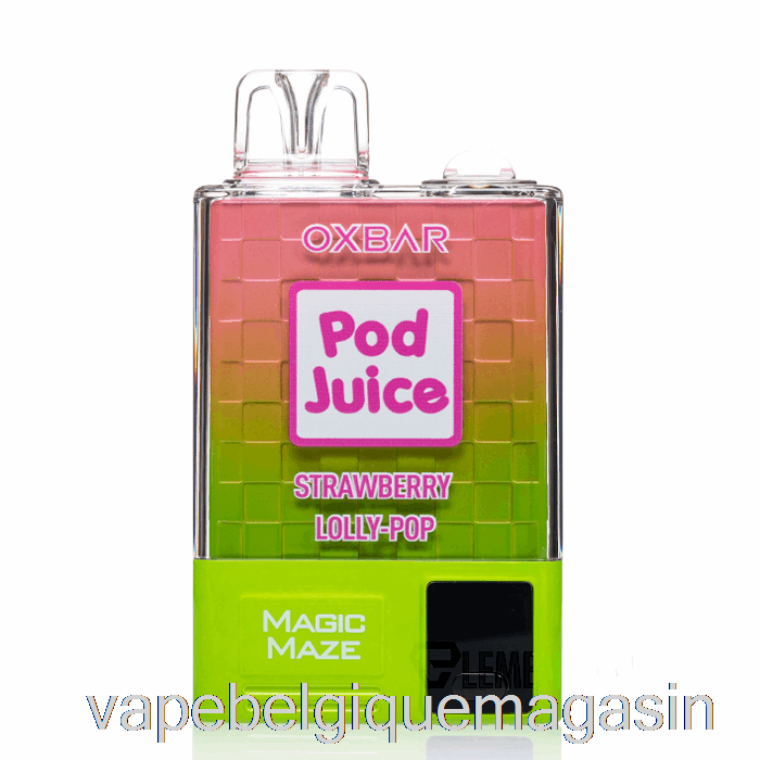 Vape Jetable Oxbar Magic Maze Pro 10000 Jetable Fraise Lolly Pop - Pod Juice